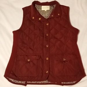 Adrienne Vittadini Quilted Vest Size Medium